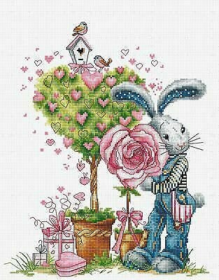 Cross Stitch Kit Luca-S - Bunny Boy Love, B1126