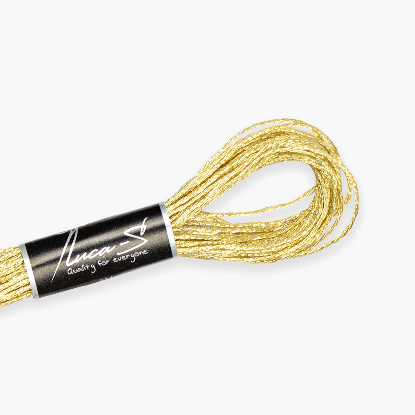 Box of 12 Metallized Embroidery Thread Luca-S - GOLD