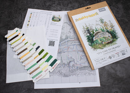 Cross Stitch Kit HobbyJobby - It's time to travel