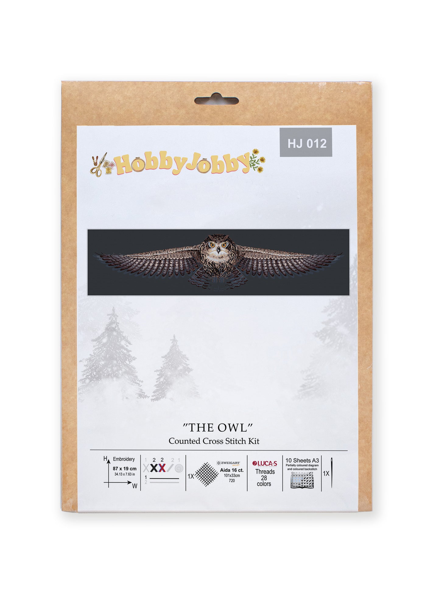 Cross Stitch Kit HobbyJobby - The Owl