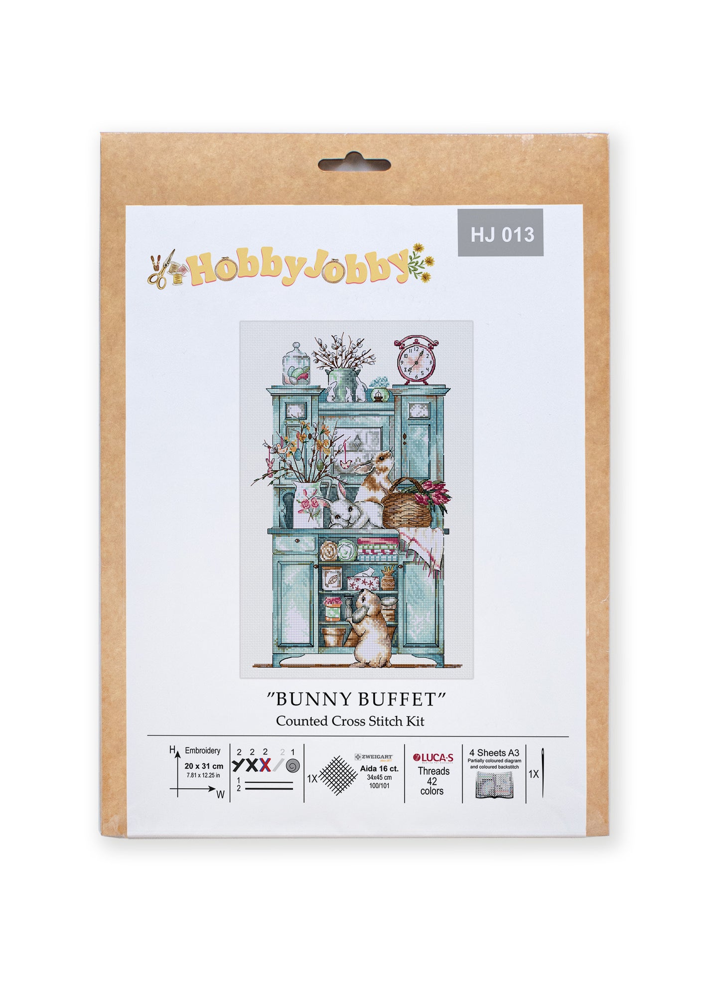 Cross Stitch Kit HobbyJobby - Bunny Buffet