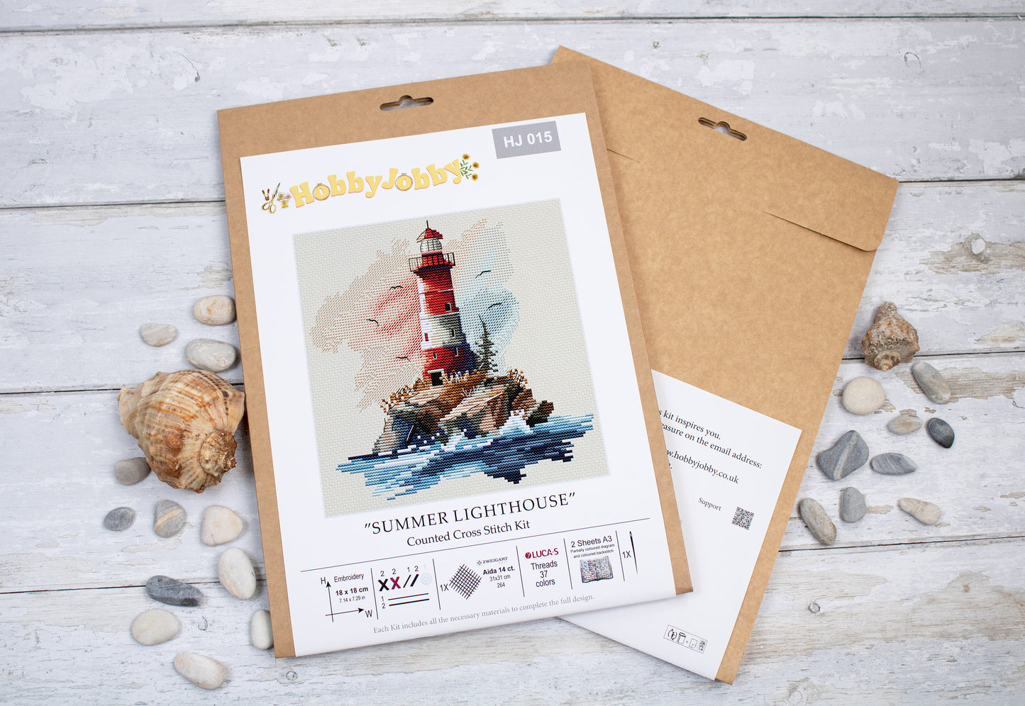 Cross Stitch Kit HobbyJobby - Summer Lighthouse