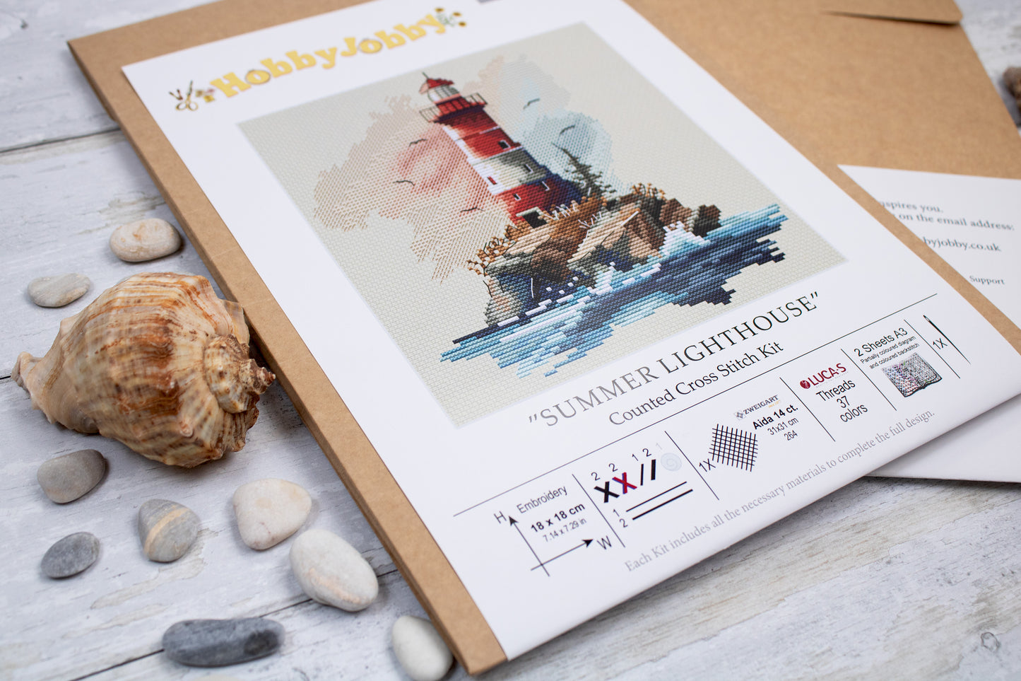 Cross Stitch Kit HobbyJobby - Summer Lighthouse