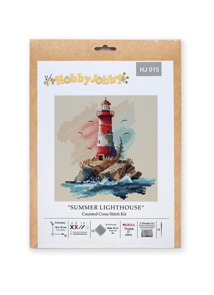 Cross Stitch Kit HobbyJobby - Summer Lighthouse