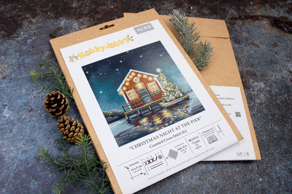 Cross Stitch Kit HobbyJobby - Christmas Night at The Pier