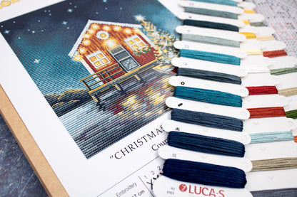 Cross Stitch Kit HobbyJobby - Christmas Night at The Pier