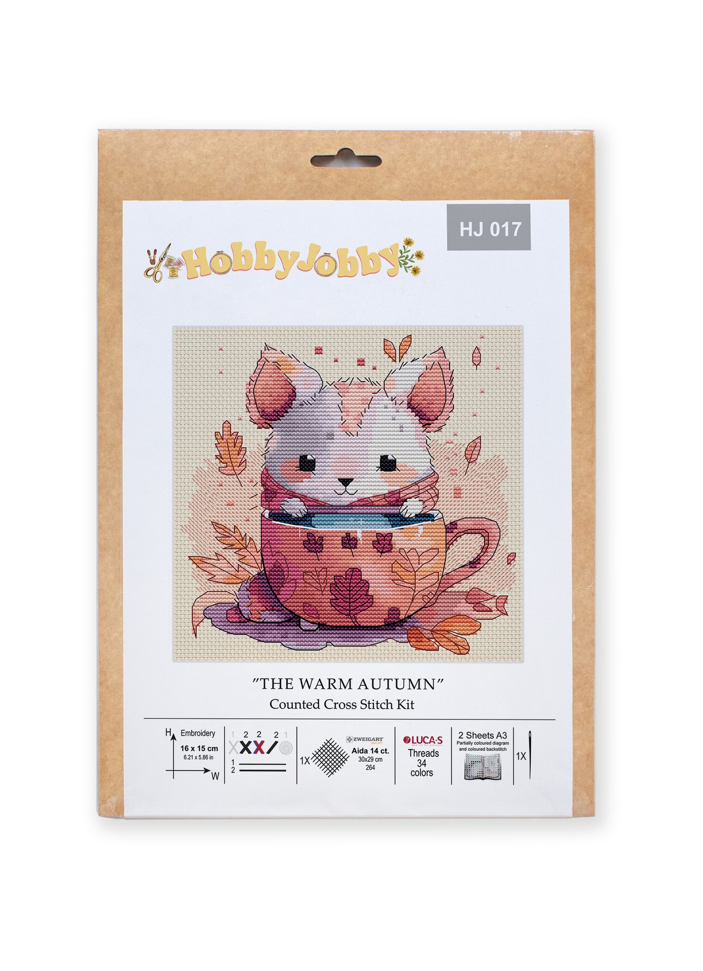 Cross Stitch Kit HobbyJobby - The Warm Autumn