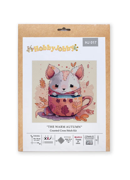 Cross Stitch Kit HobbyJobby - The Warm Autumn