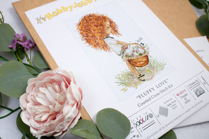 Cross Stitch Kit HobbyJobby - Fluffy Love