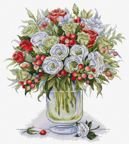 Cross Stitch Kit HobbyJobby - The Passion Bouquet