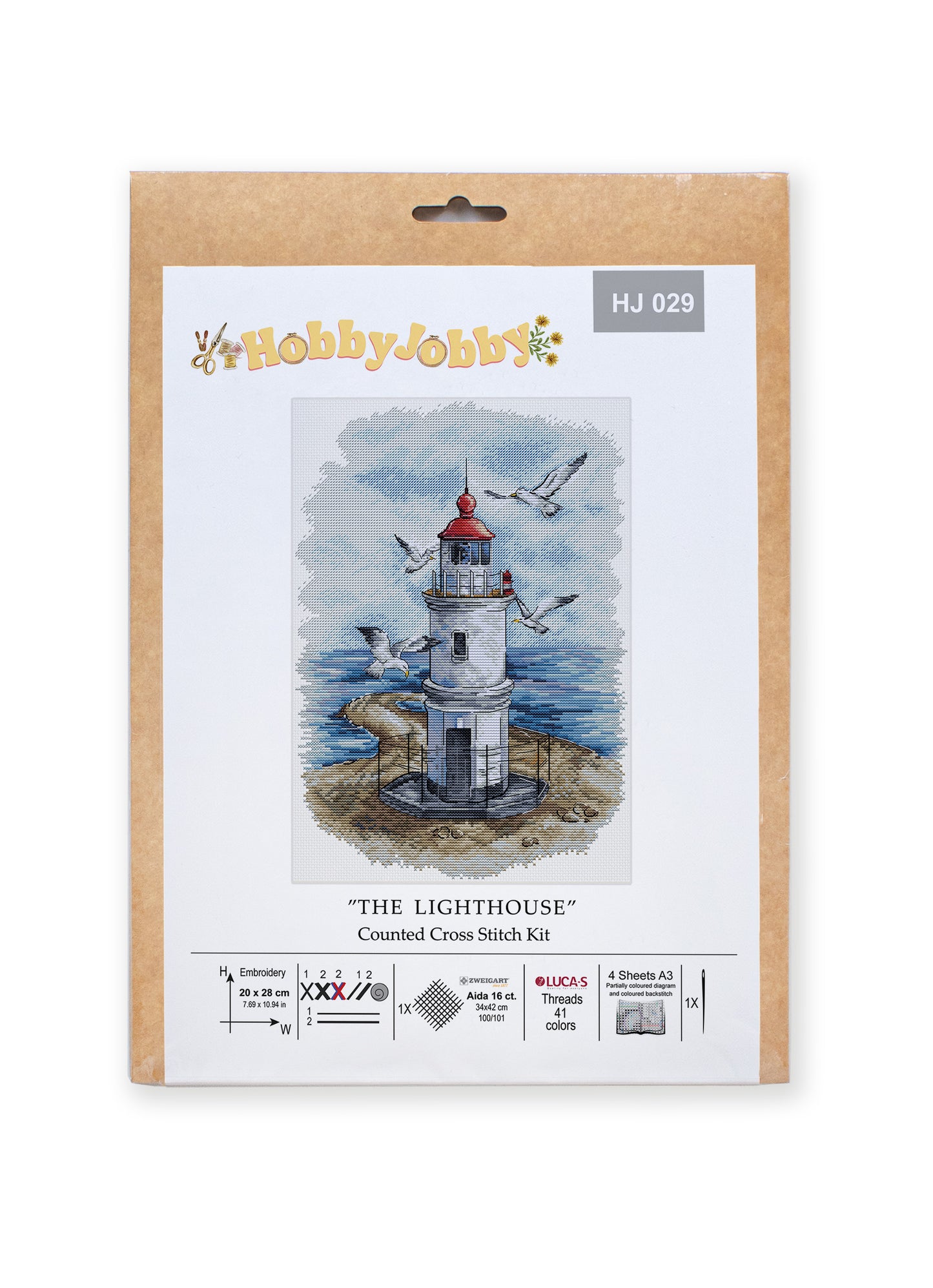 Cross Stitch Kit HobbyJobby - The Lighthouse