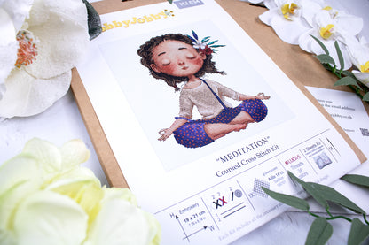 Cross Stitch Kit HobbyJobby - Meditation