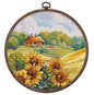 Cross Stitch Kit HobbyJobby with Hoop Included - Golden Hill