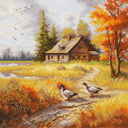 Cross Stitch Kit HobbyJobby - Golden Autumn