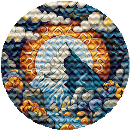 Cross Stitch Kit HobbyJobby - Glitter Mountain