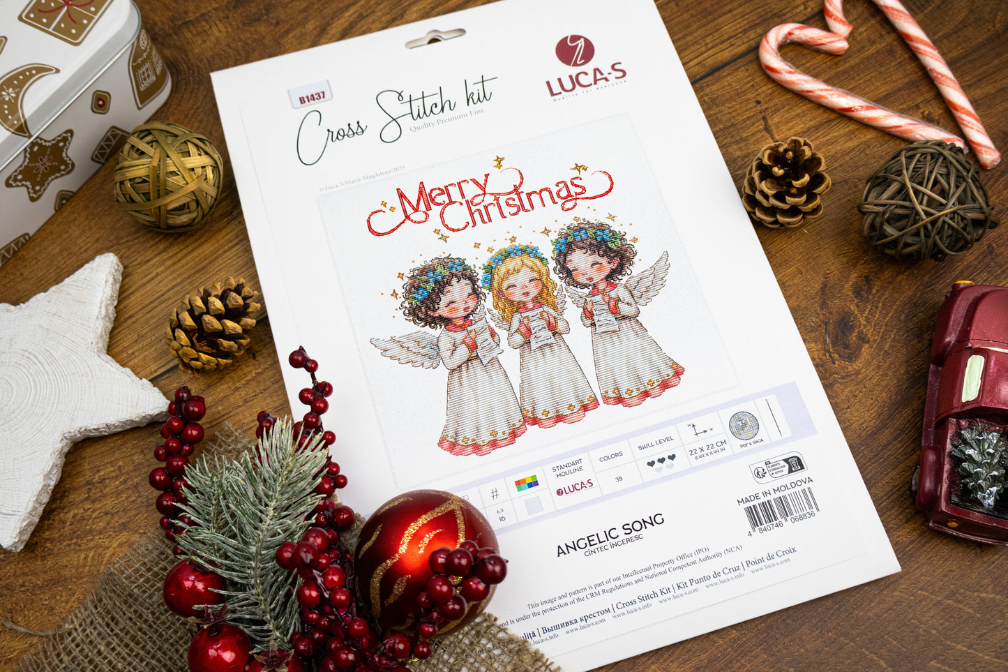 Cross Stitch Kit Luca-S -Angelic Song, B1437