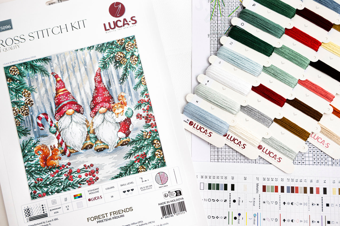 Cross Stitch Kit Luca-S - Forest Friends, BU5096