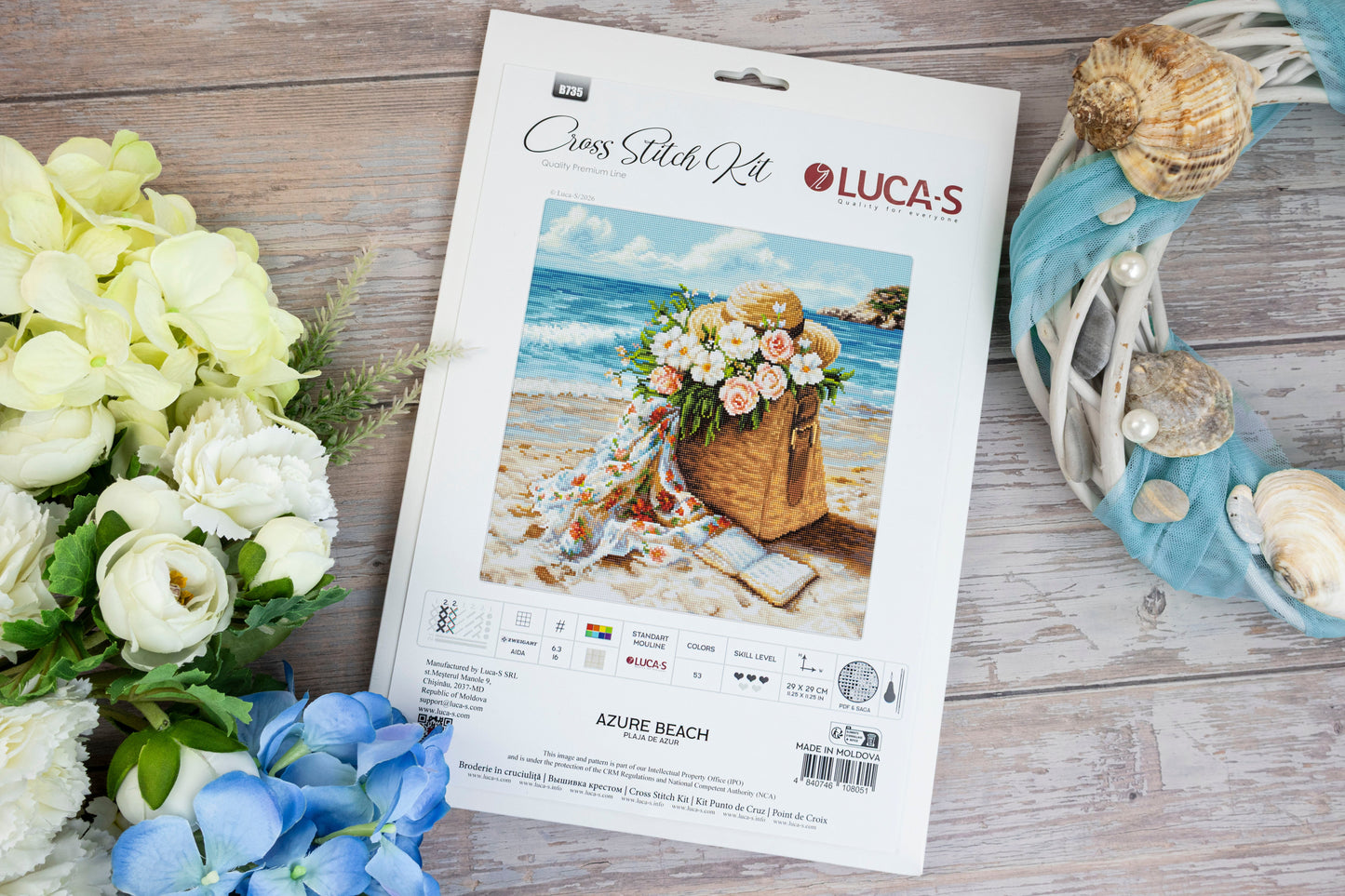 Cross Stitch Kit Luca-S - Azure Beach, B735