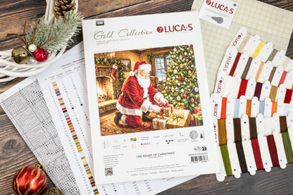 Petit Point Kit Luca-S GOLD - The Heart of Christmas, G738