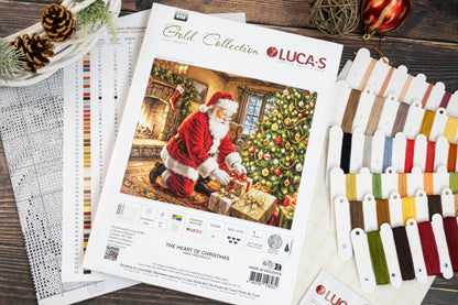 Cross Stitch Kit Luca-S GOLD - The Heart of Christmas, B738