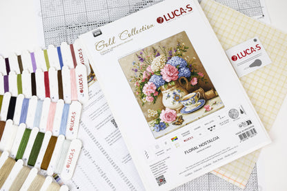 Petit Point Kit Luca-S GOLD - Floral Nostalgia, G725