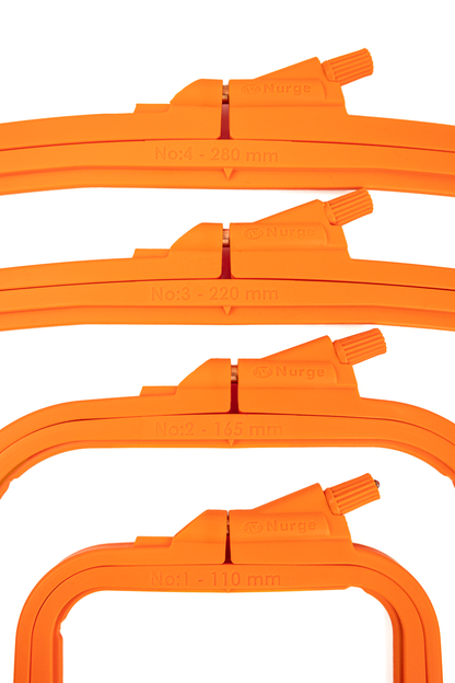 Cross Stitch Square Hoop, Orange - Nurge Embroidery Hoop