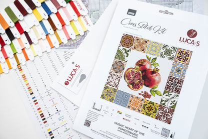 Cross Stitch Kit Luca-S - Mosaic Heart of the Pomegranate, B7058
