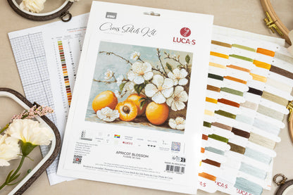 Cross Stitch Kit Luca-S - Apricot blossom, B7062