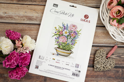 Cross Stitch Kit Luca-S - A Dream Beneath The Petals, B7061
