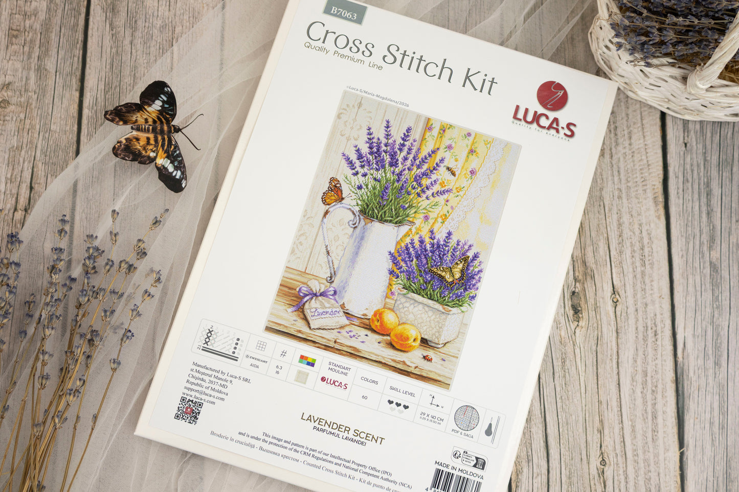 Cross Stitch Kit Luca-S - Lavender Scent, B7063