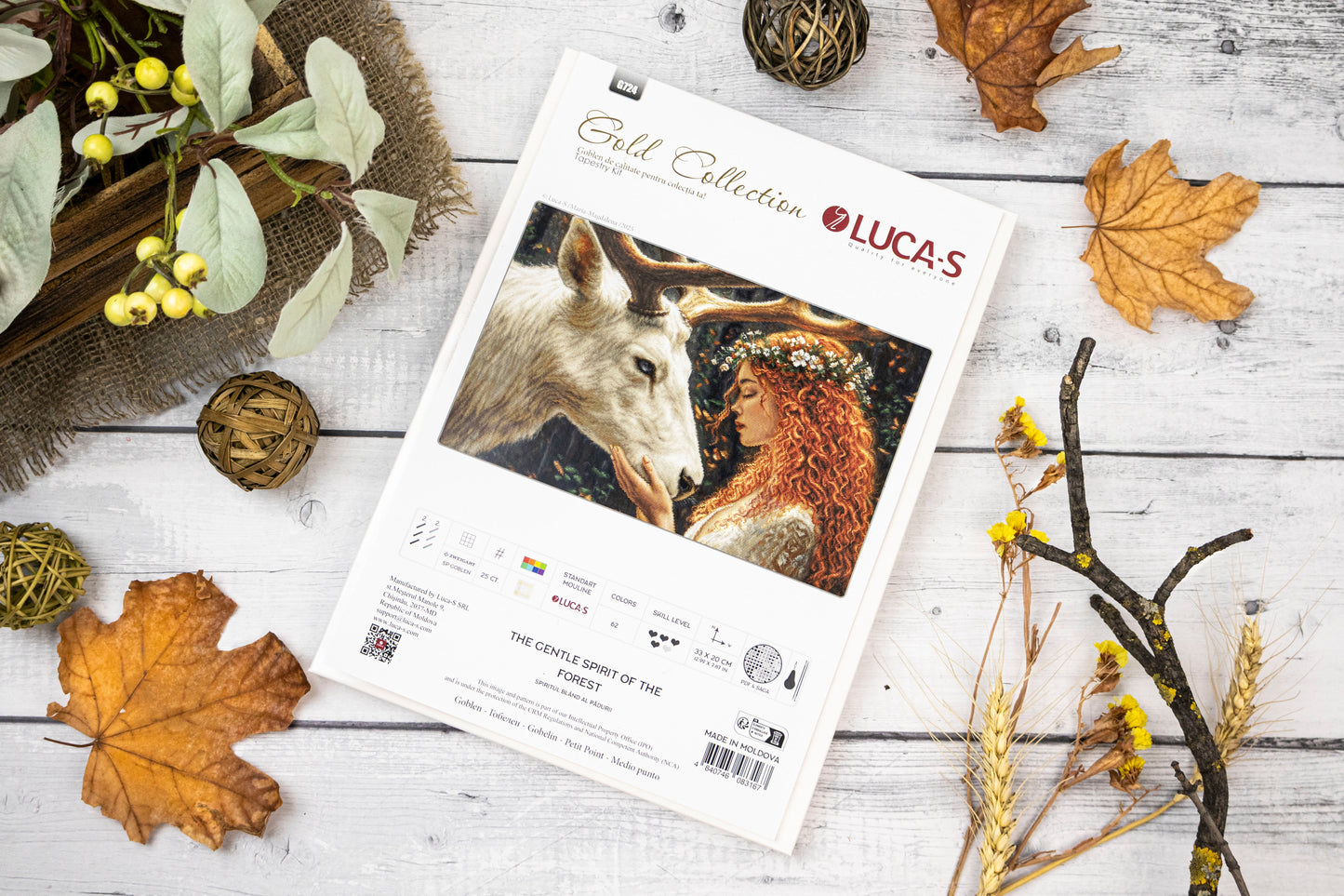 Petit Point Kit Luca-S GOLD - The Gentle Spirit of the Forest, G724