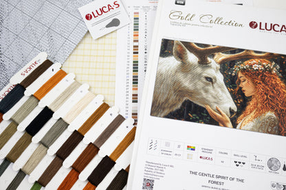 Petit Point Kit Luca-S GOLD - The Gentle Spirit of the Forest, G724
