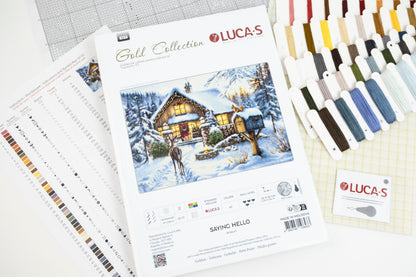 Petit Point Kit Luca-S Gold - Saying Hello, G733