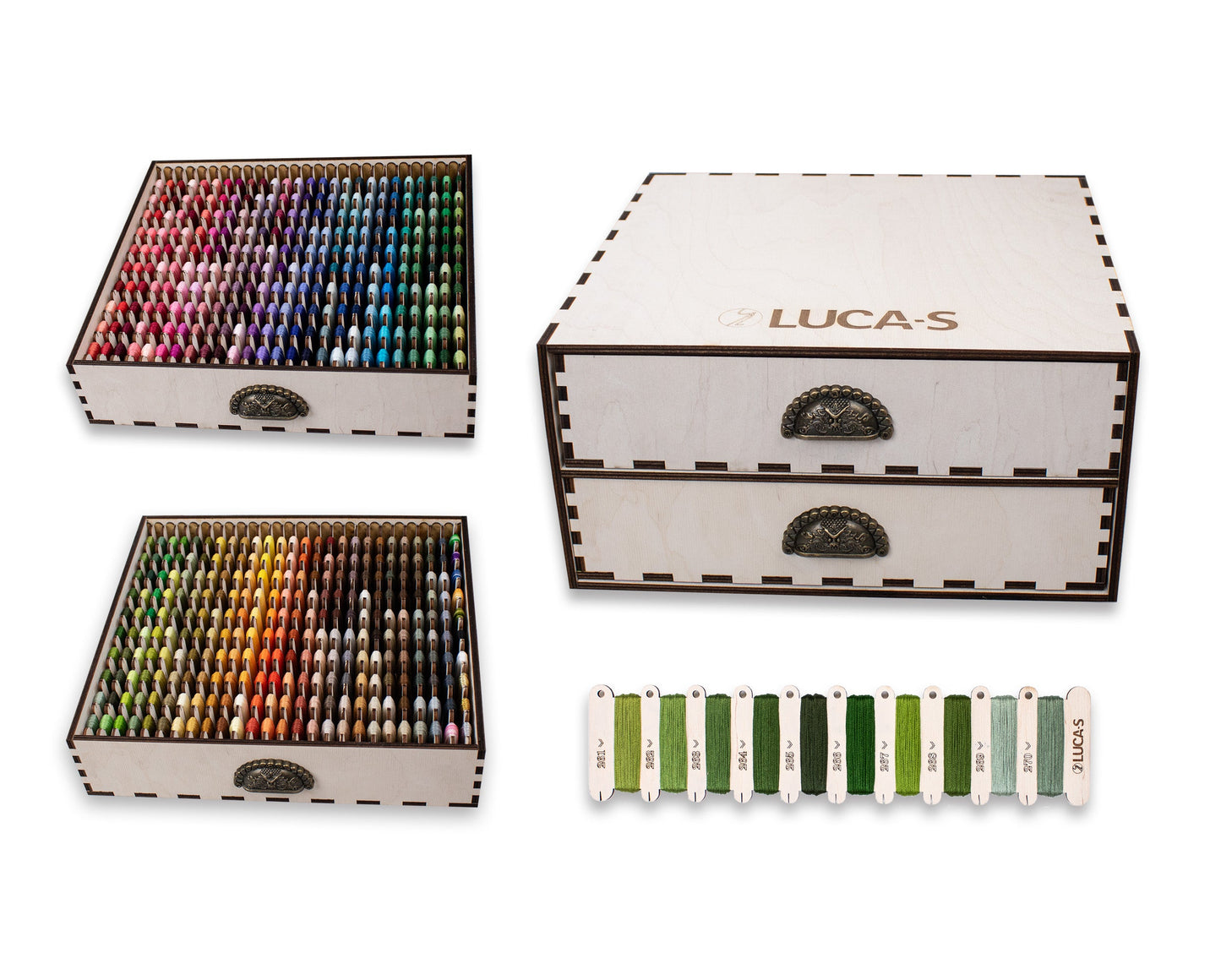 Luca-S Mouline Organizer - OL-02 Organizer Box 2 Luca-S Mouline 520 colors