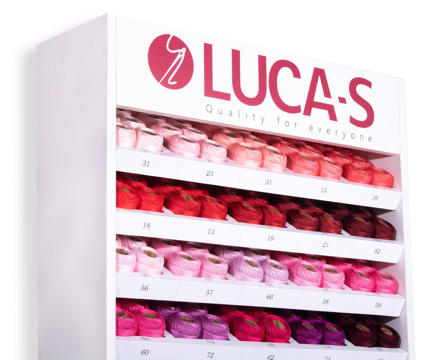 Luca-S Cotton Perle Wooden Stand - 110 Colors - (10 Fill)