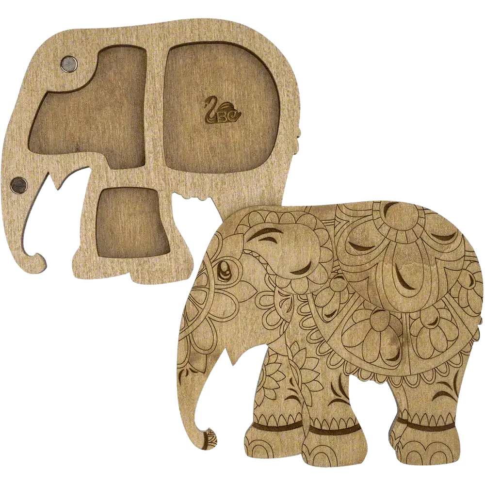 Bead organizer with wooden cover FLZB-097 Wonderland Crafts Bead Organizers - HobbyJobby