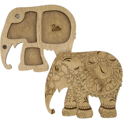 Bead organizer with wooden cover FLZB-097 Wonderland Crafts Bead Organizers - HobbyJobby