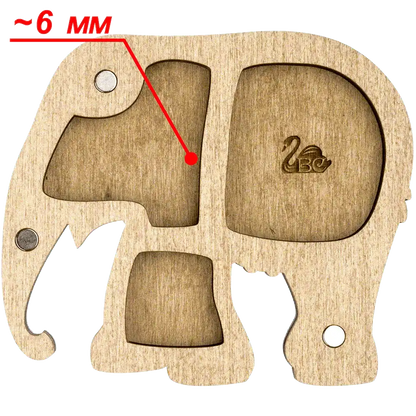 Bead organizer with wooden cover FLZB-097 Wonderland Crafts Bead Organizers - HobbyJobby