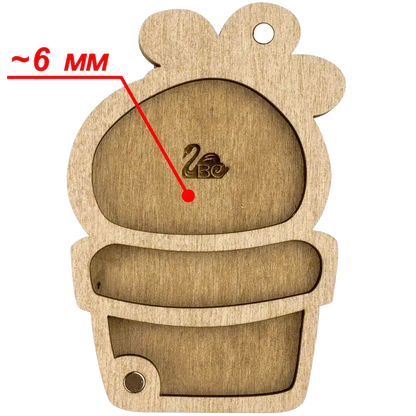 Bead organizer with wooden cover FLZB-098 Wonderland Crafts Bead Organizers - HobbyJobby