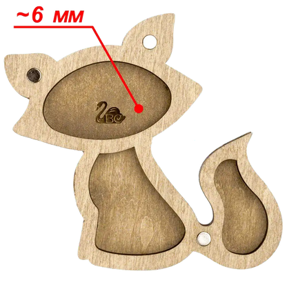 Bead organizer with wooden cover FLZB-099 Wonderland Crafts Bead Organizers - HobbyJobby