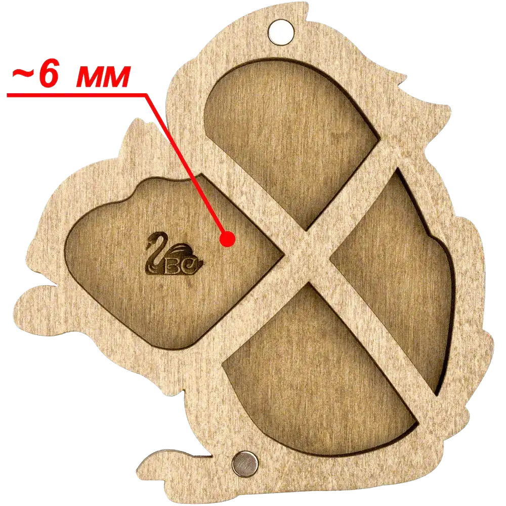 Bead organizer with wooden cover FLZB-100 Wonderland Crafts Bead Organizers - HobbyJobby