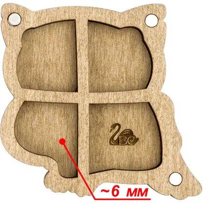 Bead organizer with wooden cover FLZB-101 Wonderland Crafts Bead Organizers - HobbyJobby