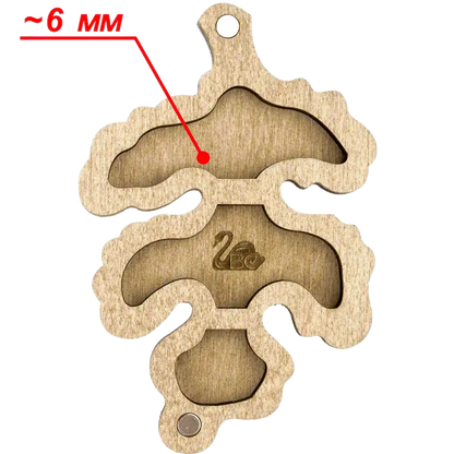 Bead organizer with wooden cover FLZB-102 Wonderland Crafts Bead Organizers - HobbyJobby