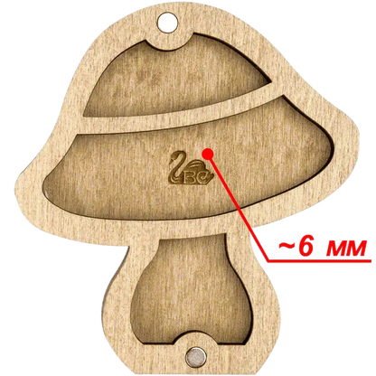 Bead organizer with wooden cover FLZB-103 Wonderland Crafts Bead Organizers - HobbyJobby