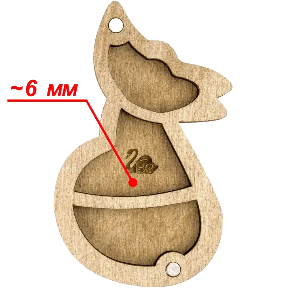 Bead organizer with wooden cover FLZB-104 Wonderland Crafts Bead Organizers - HobbyJobby
