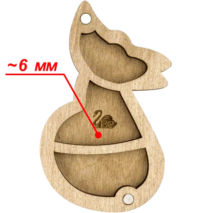 Bead organizer with wooden cover FLZB-104 Wonderland Crafts Bead Organizers - HobbyJobby