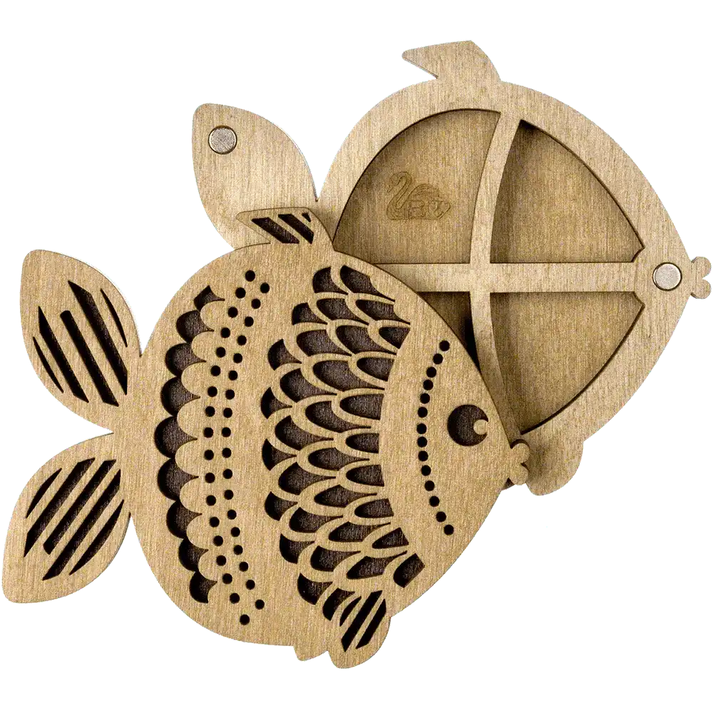 Bead organizer with wooden cover FLZB-105 Wonderland Crafts Bead Organizers - HobbyJobby