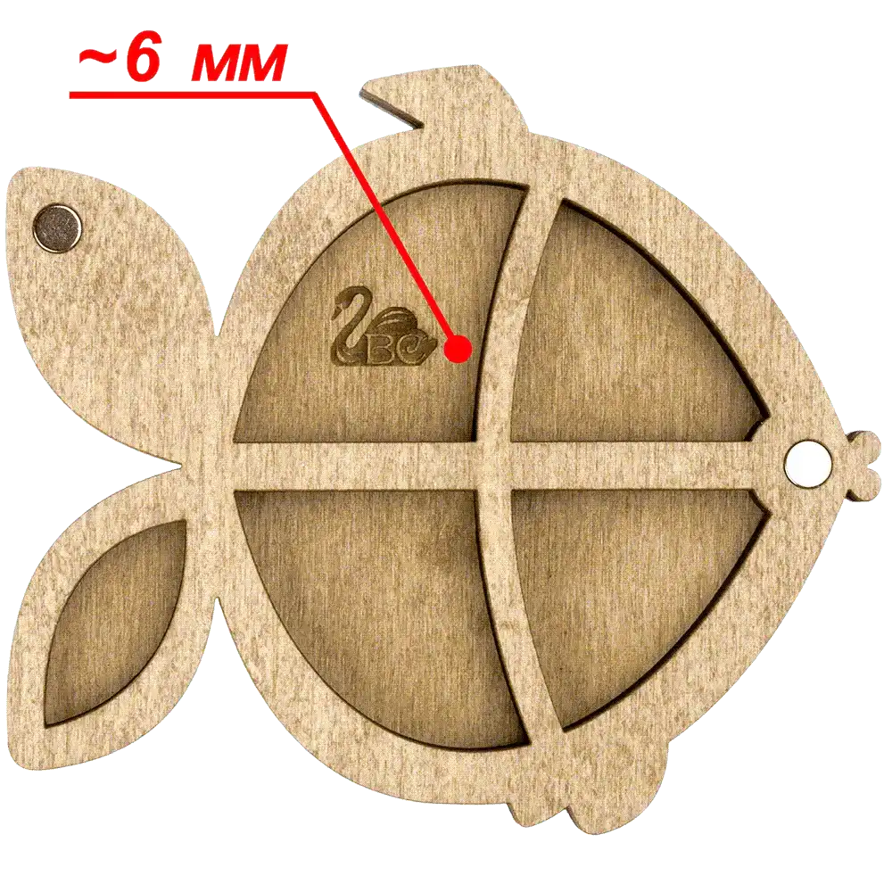 Bead organizer with wooden cover FLZB-105 Wonderland Crafts Bead Organizers - HobbyJobby