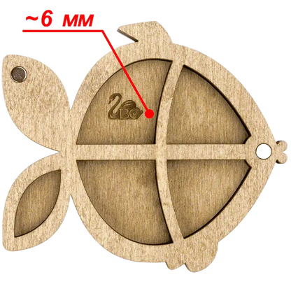 Bead organizer with wooden cover FLZB-105 Wonderland Crafts Bead Organizers - HobbyJobby