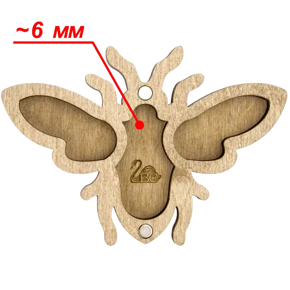 Bead organizer with wooden cover FLZB-106 Wonderland Crafts Bead Organizers - HobbyJobby